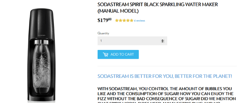 SodaStream手動