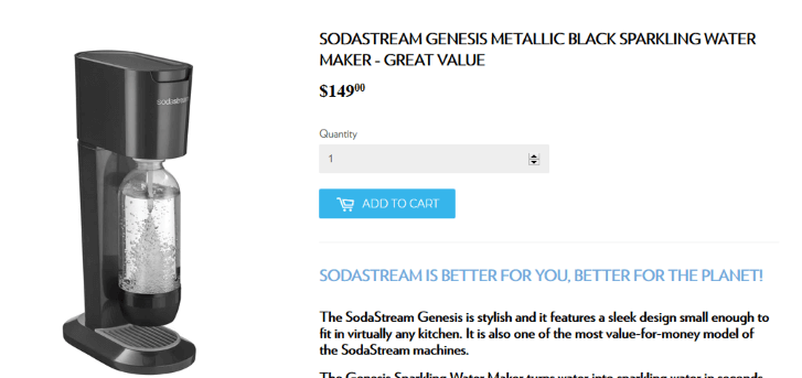 SodaStream　genesis