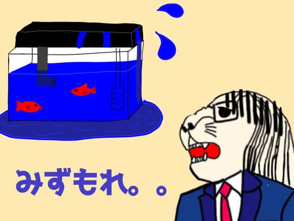 水槽水漏れイメージ